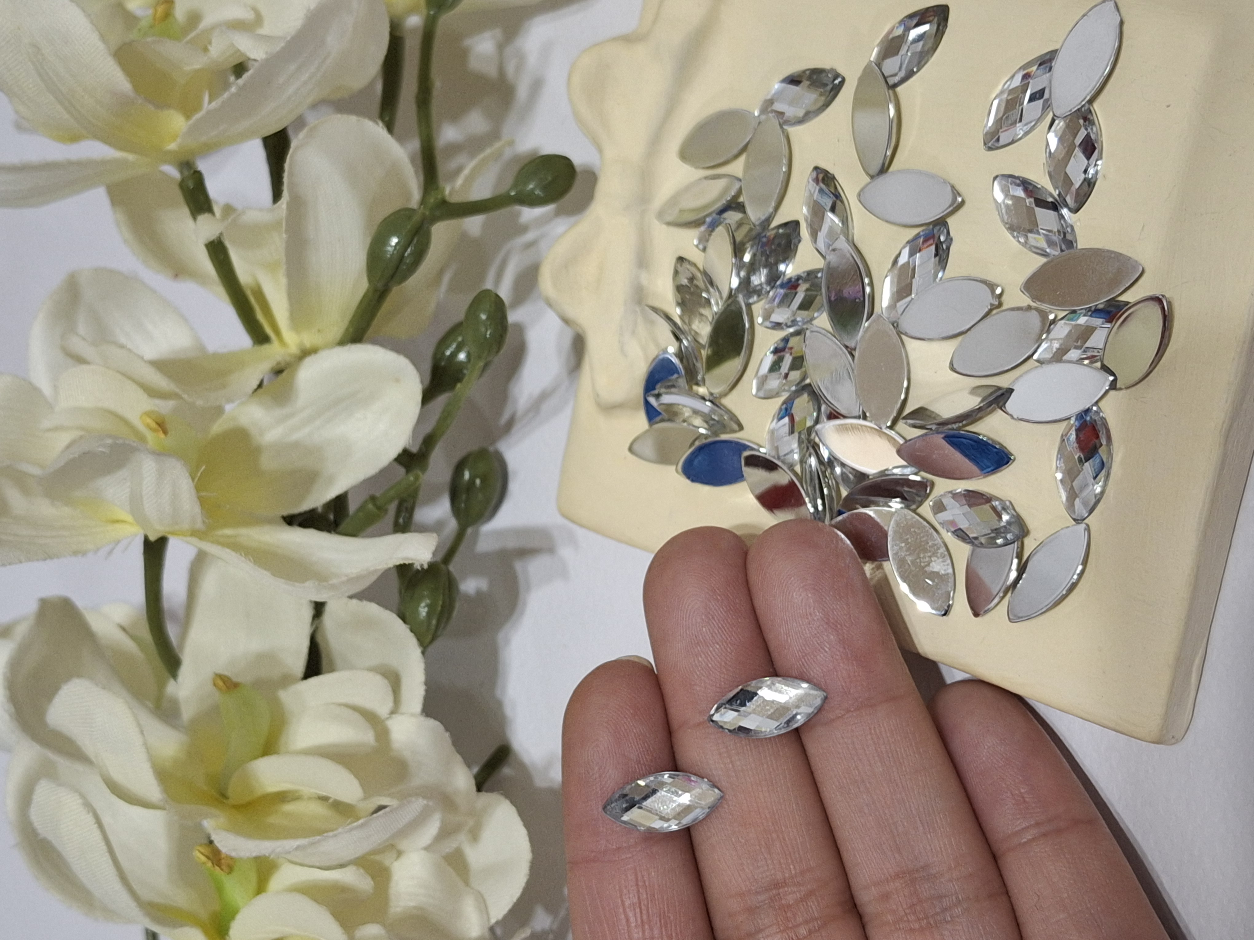 مارکیز پشت صاف 7×15 نقره ای
