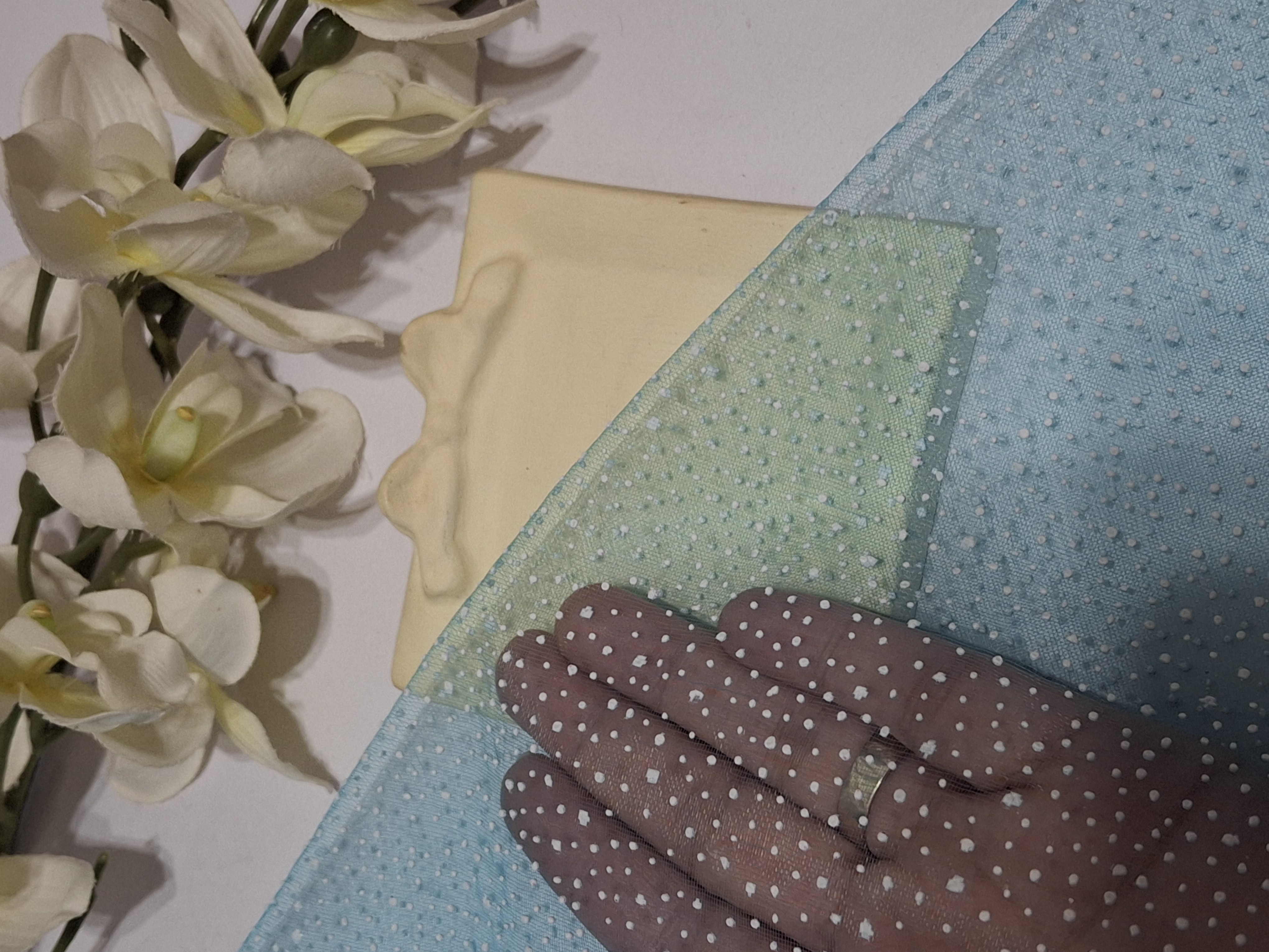 تور برفی آبی آسمانی